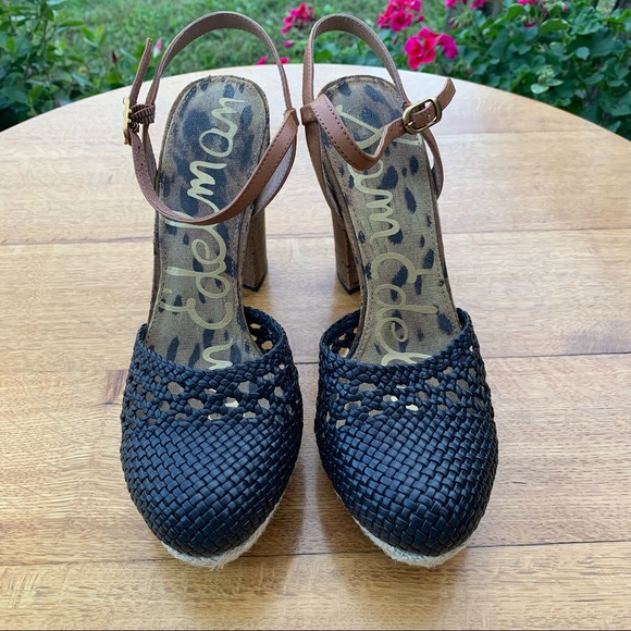 SAM EDELMAN RELLA ESPADRILLE PLATFORM HEELS EUC - Picture 4 of 14